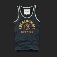 heren abercrombie fitch new york tanktop grijs blauw geel Teller Echte xgup7446